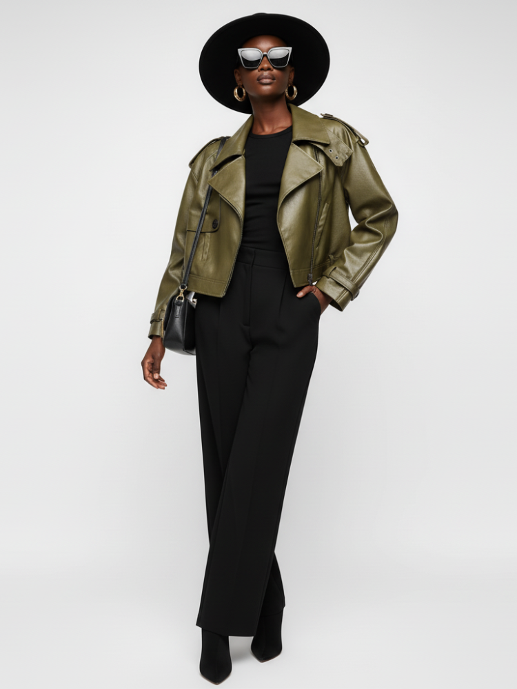 Women's Biker Jacket GREENWICH VILLAGE ECO FASHION BYMANYC ® New York