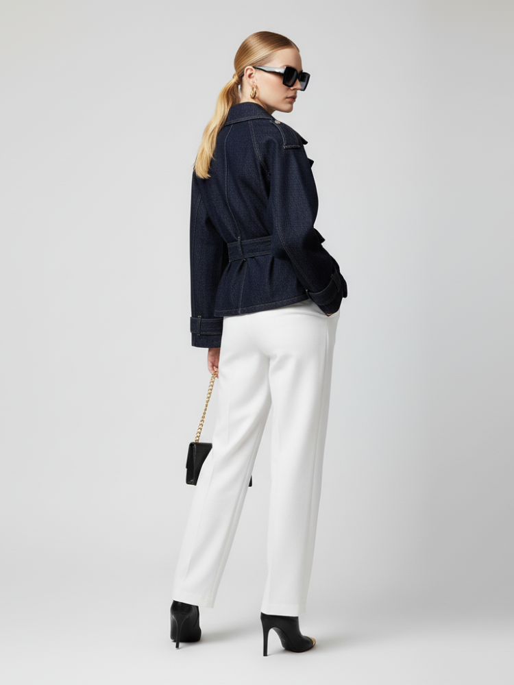 Women's Cropped Denim Jacket SOHO ECO FASHION BYMANYC ® New York