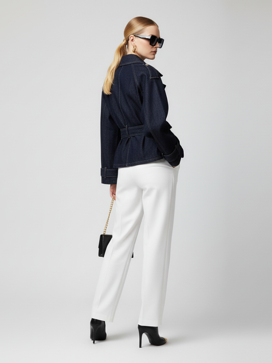 Women's Cropped Denim Jacket SOHO ECO FASHION BYMANYC ® New York